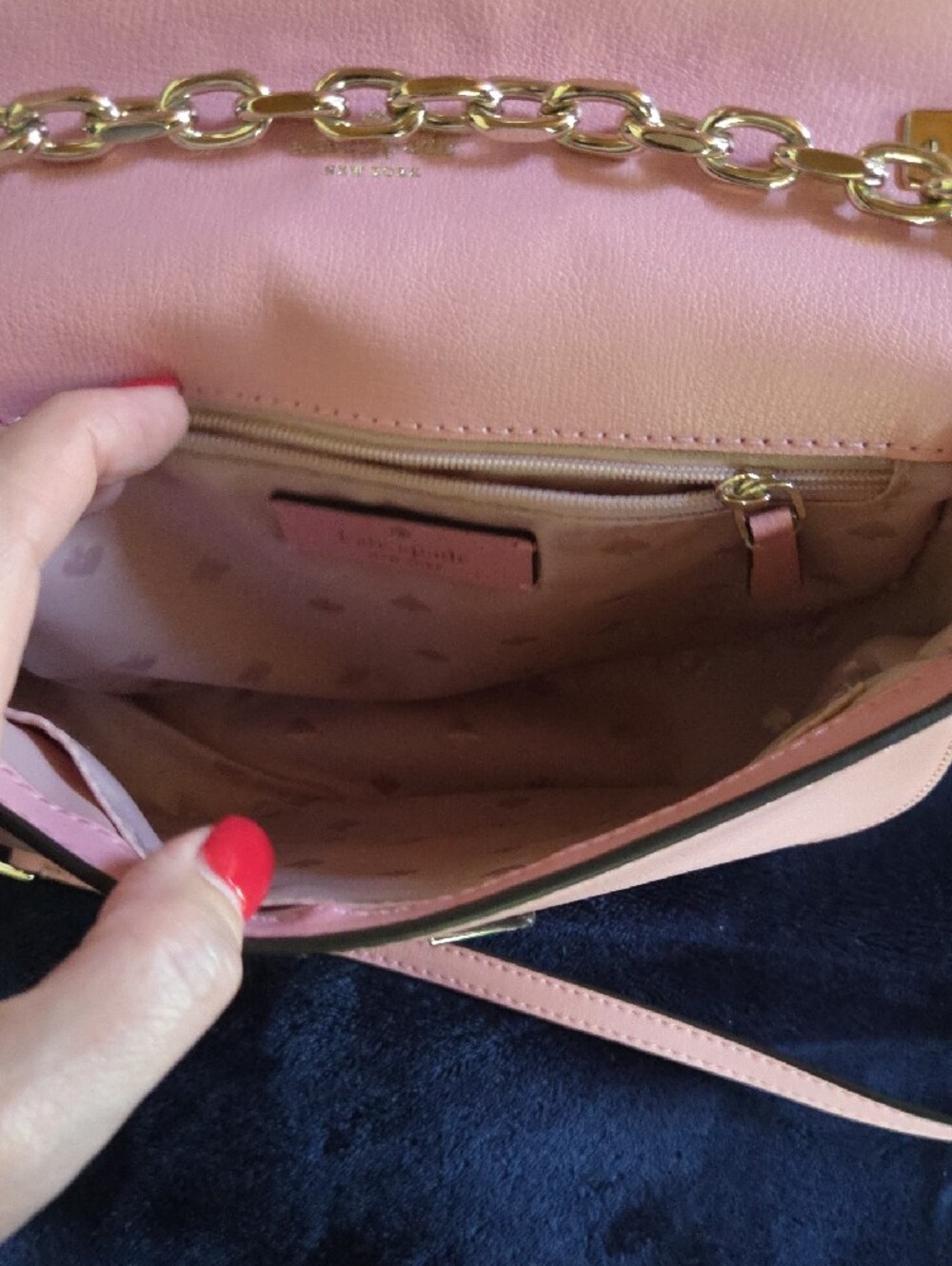 NWT Kate Spade Medium Chain Saddle Crossbody Bag - Picture 7 of 9